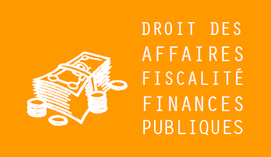 Droit des affaires, fiscalité et finances publiques